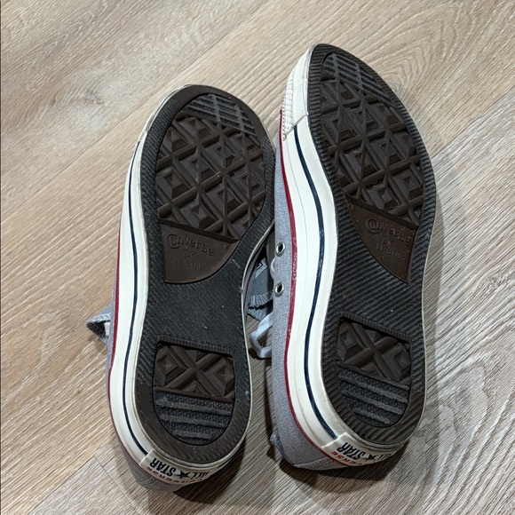 Converse Chuck Taylor’s Wolf Gray and White All Star Sneakers - Picture 7 of 7